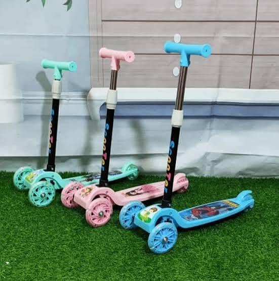 Adjustable 3 Wheel Kick Scooter Gifts For Toddlers Children Boys Girls