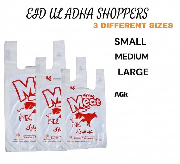 1kg Premium Quality Eid ul Adha Meat Bags – Heavy Duty Qurbani Packing Bags | Small, Medium & Large Sizes