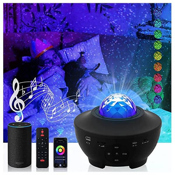 Galaxy Projector Starry Light Projector Lamp with Speaker and 21 Lighting Modes