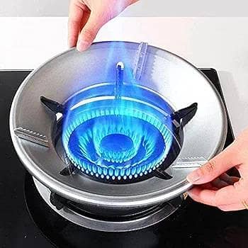Gas Saver Burner Stand for Gas Stoves — Windproof Burner Protector and Washable Jali
