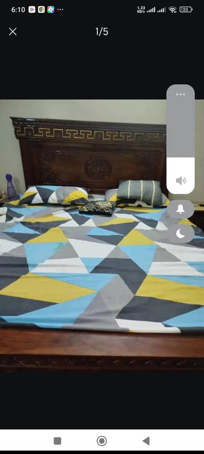 Brand new bed set with side tables and dressing