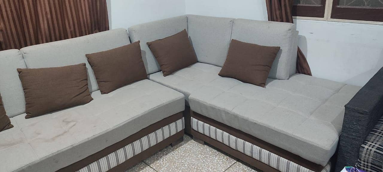 L shape sofa's 1