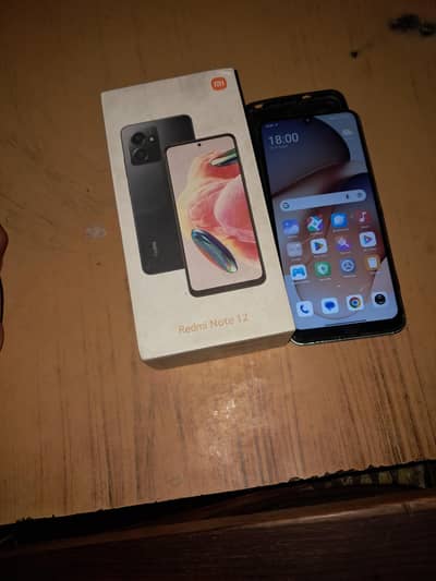 Redmi Note 12 With Box 8GB Ram 128GB Memory Condition 10/7