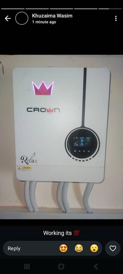 New Crown inverter hybrid 6.2kv for solar system