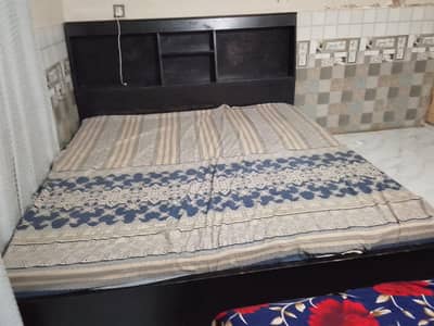 Double Bed with Cupboard