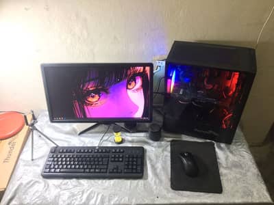 Full Gaming Pc ( 2 Moniters , i5 , Nvidia Gtx 1060 , All accessories)
