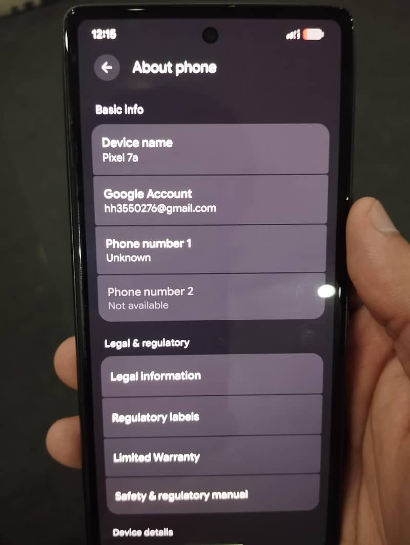 Google Pixel 7a 5