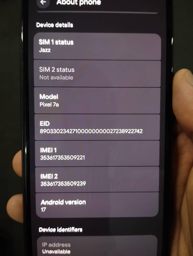 Google Pixel 7a 6