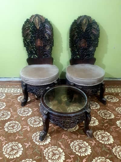 CHINIOTI CHAIRS WITH TABLE