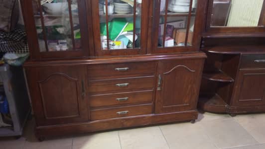 Pure dry black wooden showcase
