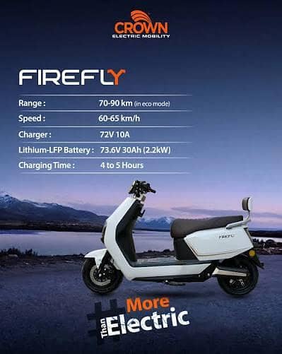 crown firefly almost brand new for sale