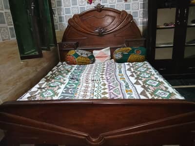 real wood bed