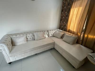 L shape sofa set