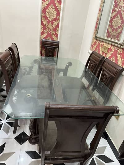 Solid wooden dinning table