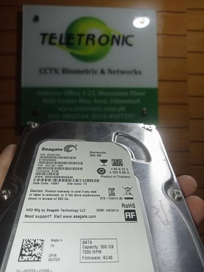 500 GB new HDD