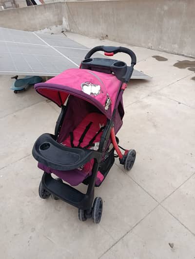 Junior's Baby Stroller - Pink/Purple - Good Condition