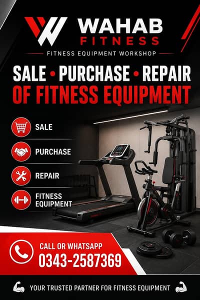 Wahab fitness Treadmill Repair fb Area branch