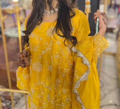 Party Wear long shirt with sharara or matching potli