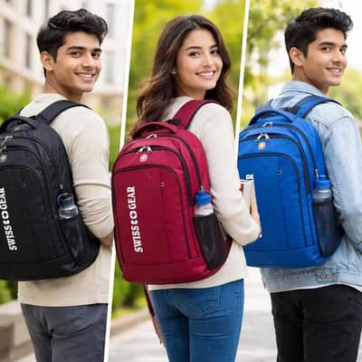 Multi-Compartment College Office waterproof Backpack free delivery