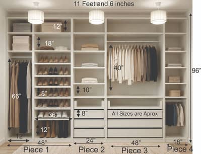 Open wardrobe