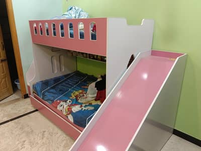 bunk bed with slide