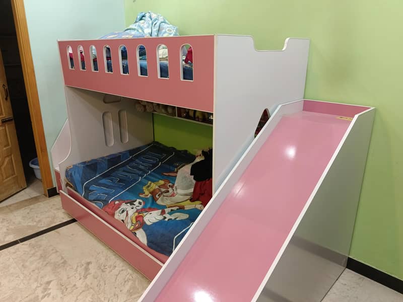 bunk bed with slide 0