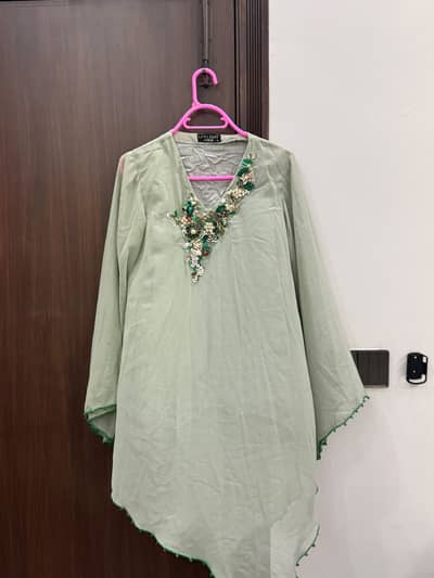 Pistachio green semi formal shirt