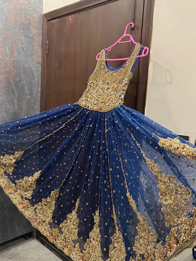 Navy blue bridal/frock Faiza Saqlain copy