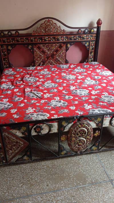 Iron Bed with Mattress