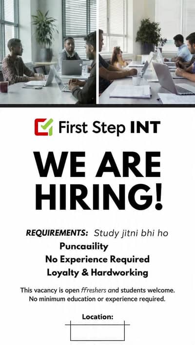 Male and female staff required 