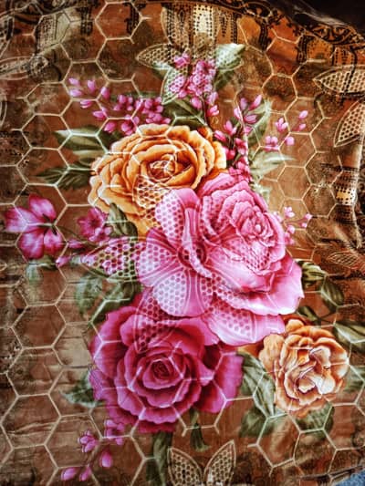Original Skay Jumbo Honeycomb Rose Blanket - Premium Winter Blanket