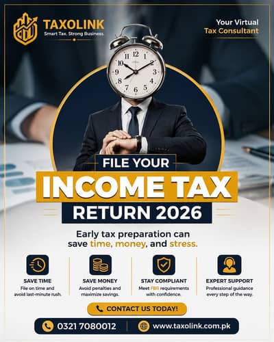 Company Registration | Tax Filer, FBR | Income Tax Return | Sales Tax