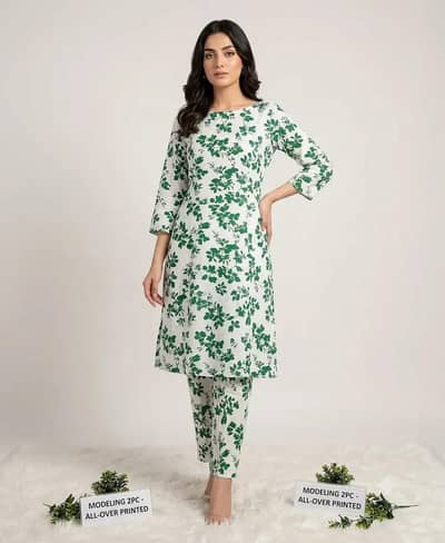 Pcs Women's Unstitched Printed Suit (chas on delivery all over pakista