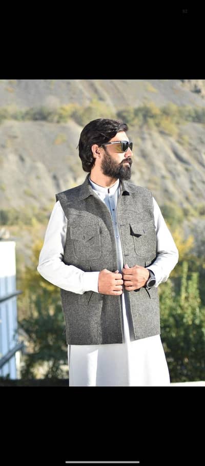 Traditional Chitrali Waskat | Men’s Waistcoat | Chitral
