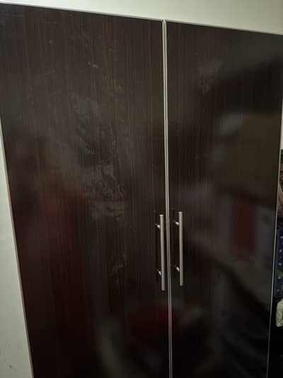 Wood wardrobe