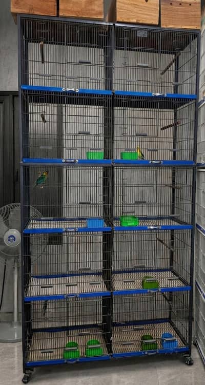 8-Portion Heavy Duty Bird Cage