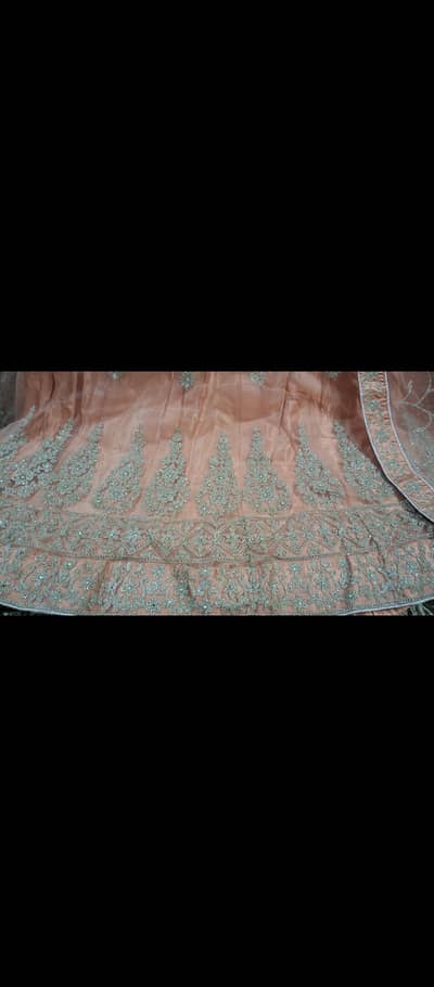 Fancy Peach Embroidered Maxi with Dupatta – Party/Wedding Wear