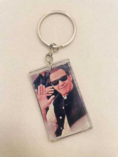 Imran Khan Double Sided Photo Keychain For Bike & Car