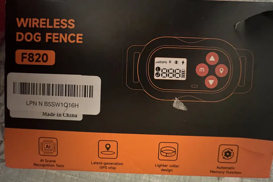 Wireless GPS Dog Fence F820 | Safety Collar | Like New — photo 4
