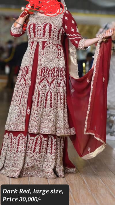 Barat Walima & Party Dress for Sale brand new condition