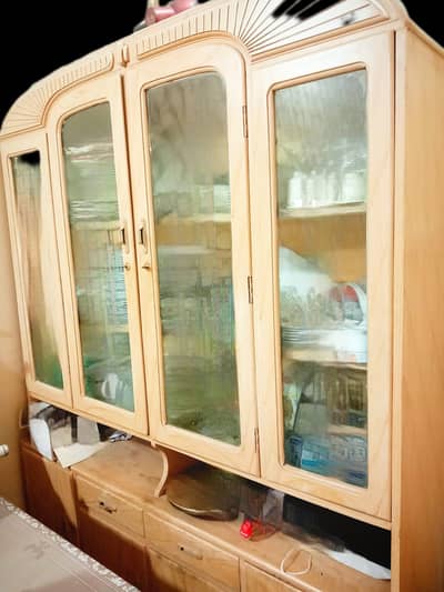 Wooden crockery cabinet
