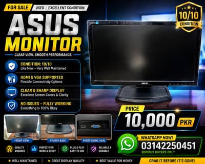Asus monitor 22 inch 60 hz for sell