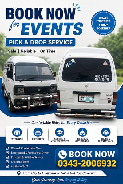 Pick and drop available for all colleges Hi-Roof Bolan