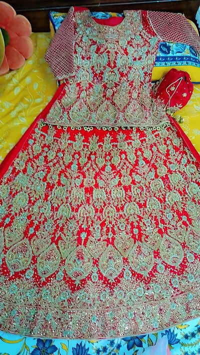 Bridal dress beautiful hand work Condition 10/10