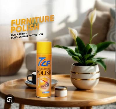 7cf Furniture Shine Polish Spray 550ml - Anti-Bacterial, Long-Lasting
