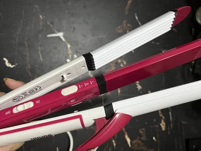 3-in-1 Multifunctional Hair Styler – Straightener, Curler & Crimper