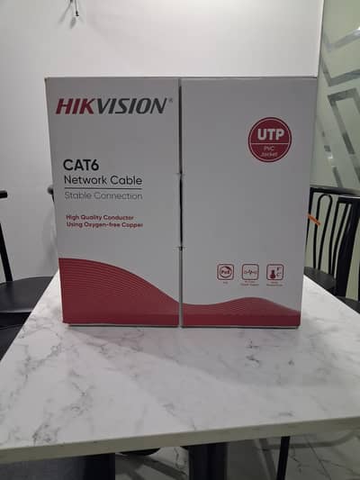 Hikvision CAT6 Cable Original - 196 Meter Avaliable - DS-1LN6U-SCO