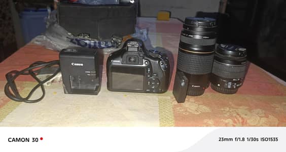 canon 1300d used camera 2x lens b h sath