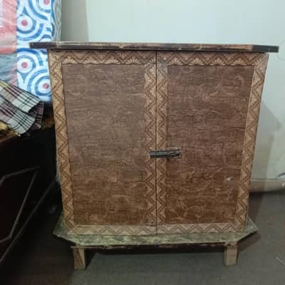 wooden iron stand