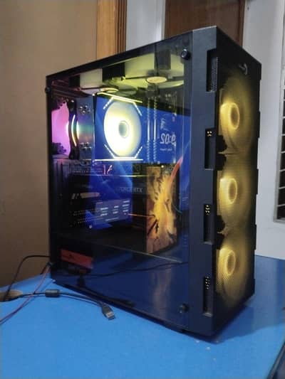edragon PC case with 6 ARGB fans